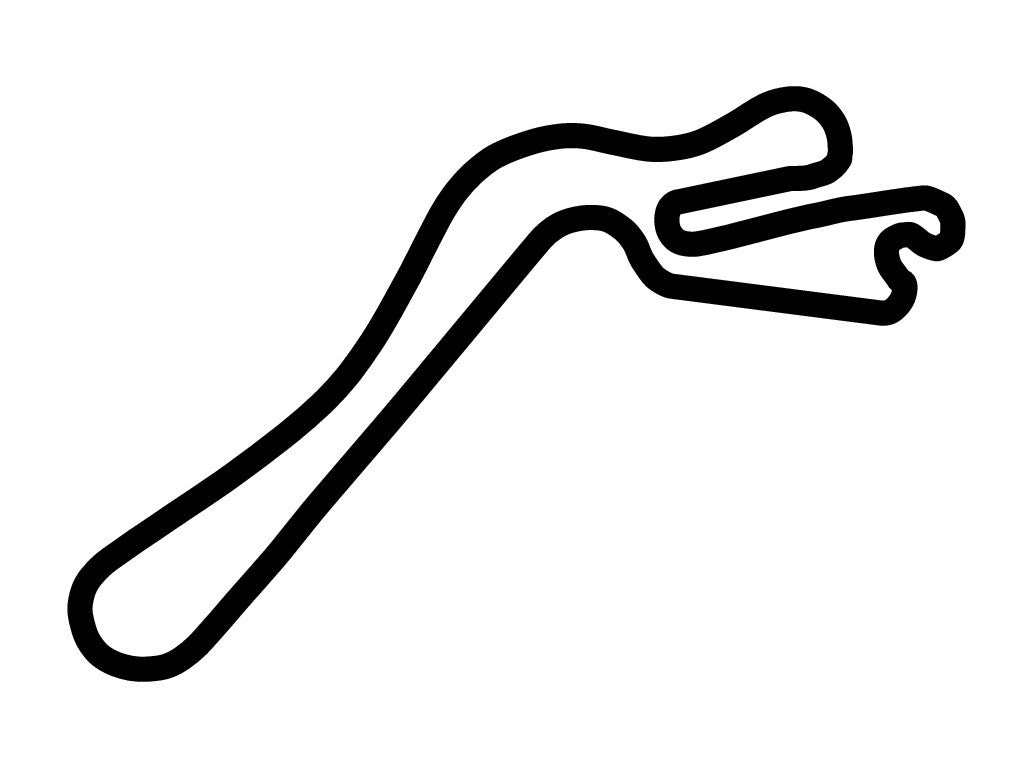 Mas du Clos Circuit Decal - White - 5cm