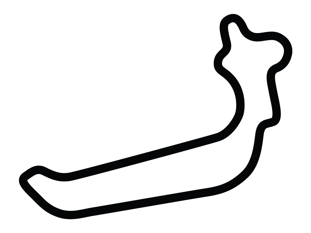 Motorsport Ranch Houston Medium Decal - White - 5cm