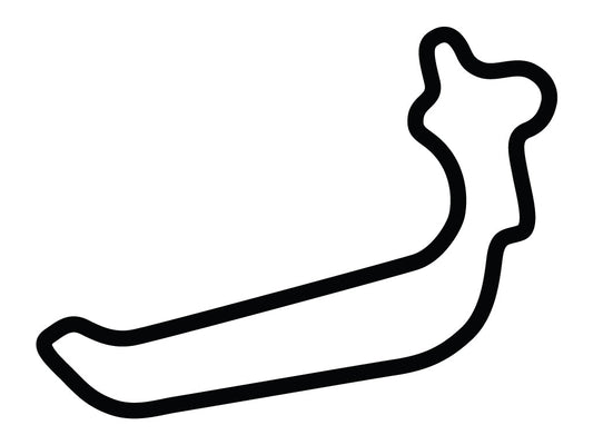 Motorsport Ranch Houston Medium Decal - White - 5cm