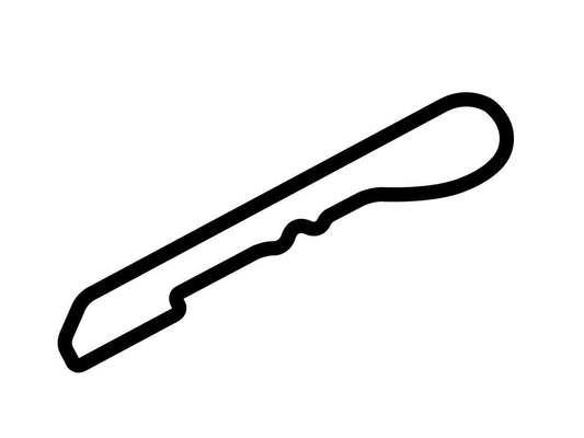Memphis International Raceway Decal - White - 5cm