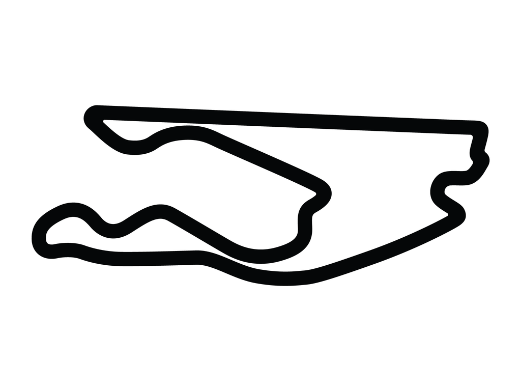 Miami International Autodrome Decal - White - 5cm
