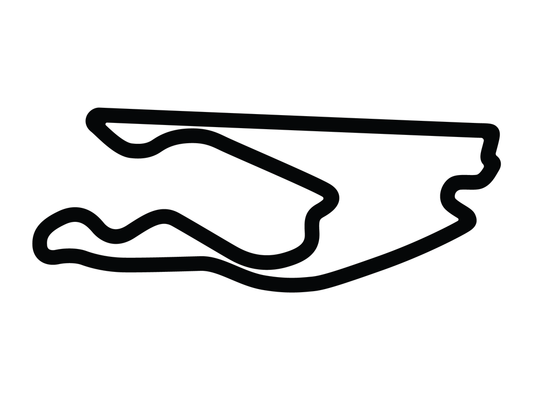 Miami International Autodrome Decal - White - 5cm