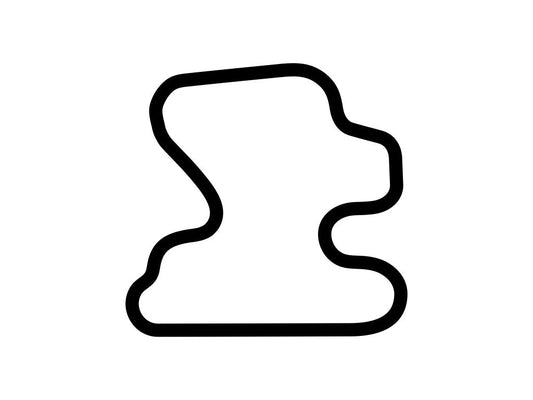 Michiana Raceway Park Endurance Track Decal - White - 5cm