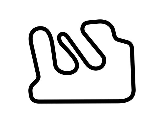 Michiana Raceway Park National Track "A" Decal - White - 5cm