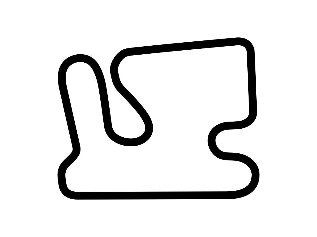 Michiana Raceway Park Short Track "C" Decal - White - 5cm