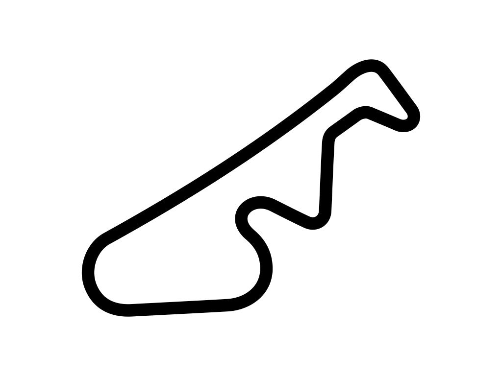 Mid-State Kart Club Track Decal - White - 5cm