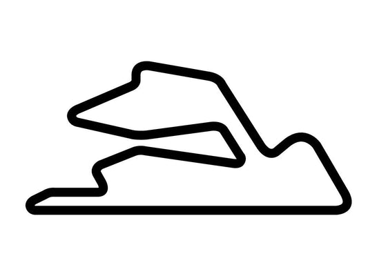 Monte Blanco Variant 1 Circuit Decal - White - 5cm