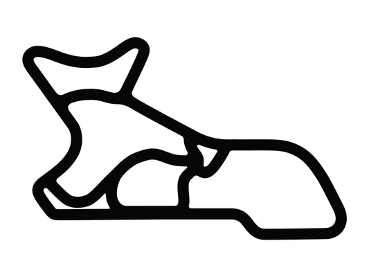 Morgan Park Raceway Decal - White - 5cm