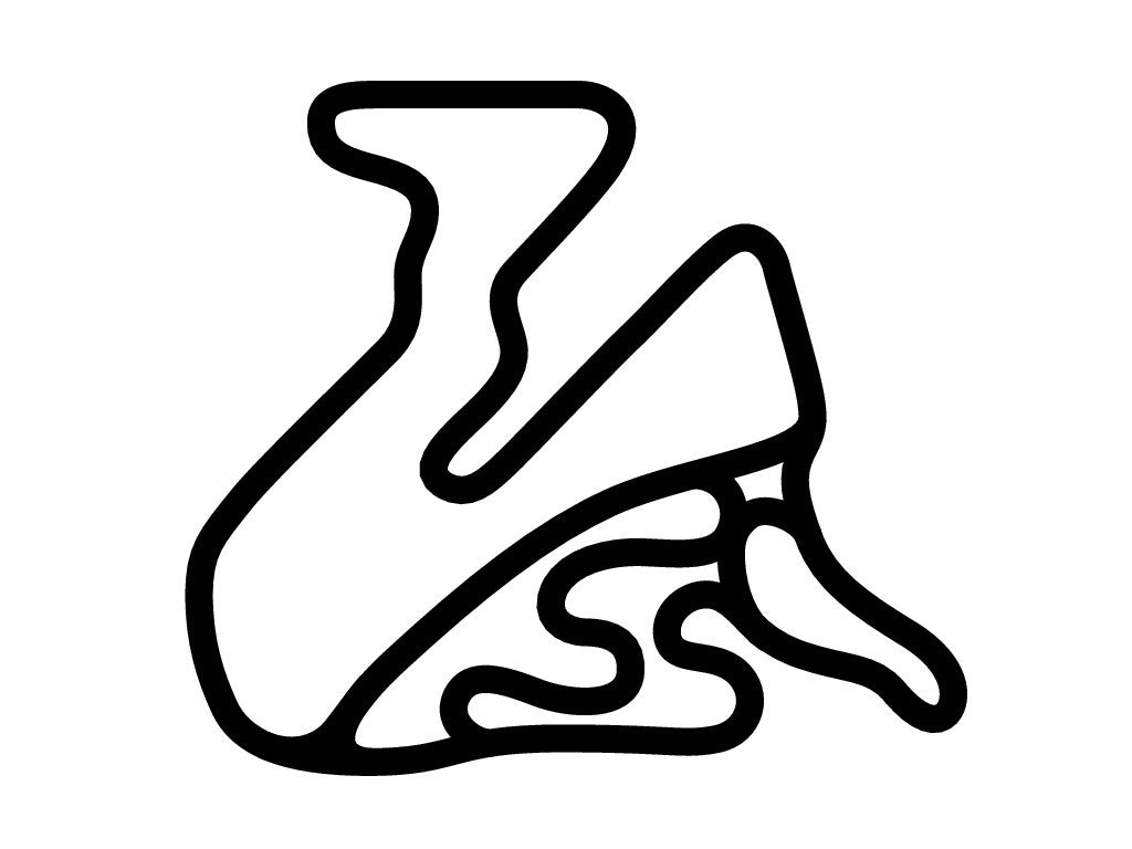 Mornay Circuit Decal - White - 5cm