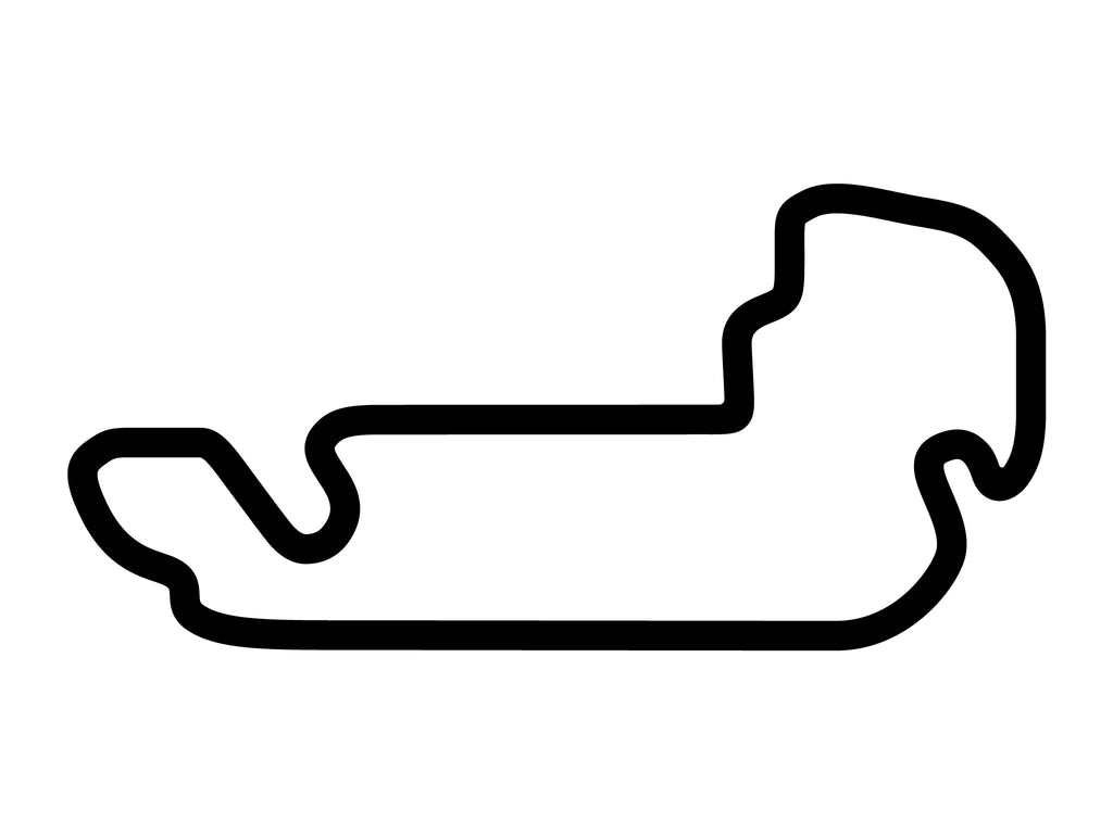 Indianapolis Motor Speedway MotoGP Decal - White - 5cm