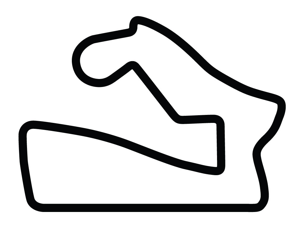 Road America Motorcycle Decal - White - 5cm