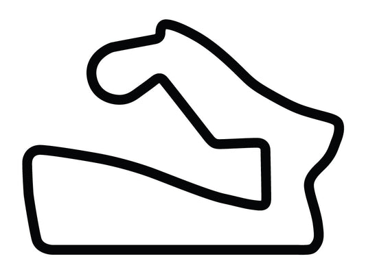 Road America Motorcycle Decal - White - 5cm