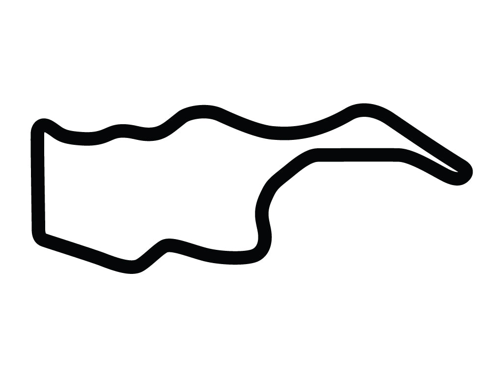 Sonoma Raceway (Infineon) NASCAR Course Decal - White - 5cm