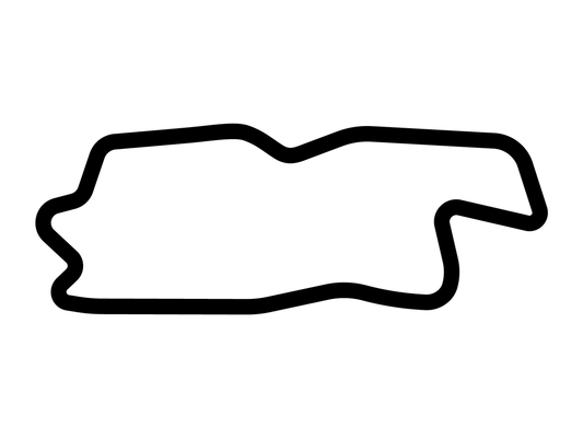 Heartland Park of Topeka NASCAR B Decal - White - 5cm