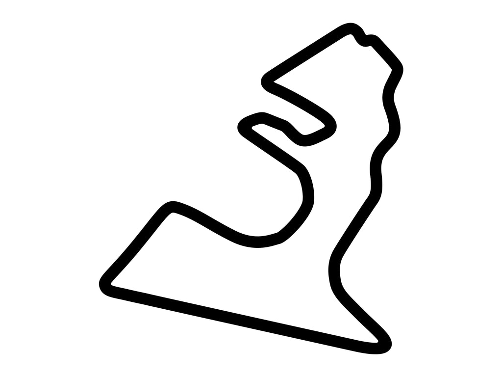 Circuit of the Americas National Circuit Decal - White - 5cm