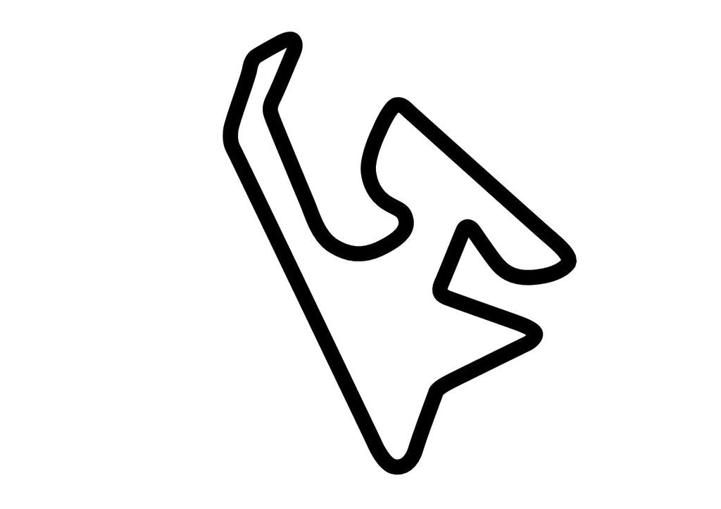 Navarra 3.9 km Speed Circuit Decal - White - 5cm