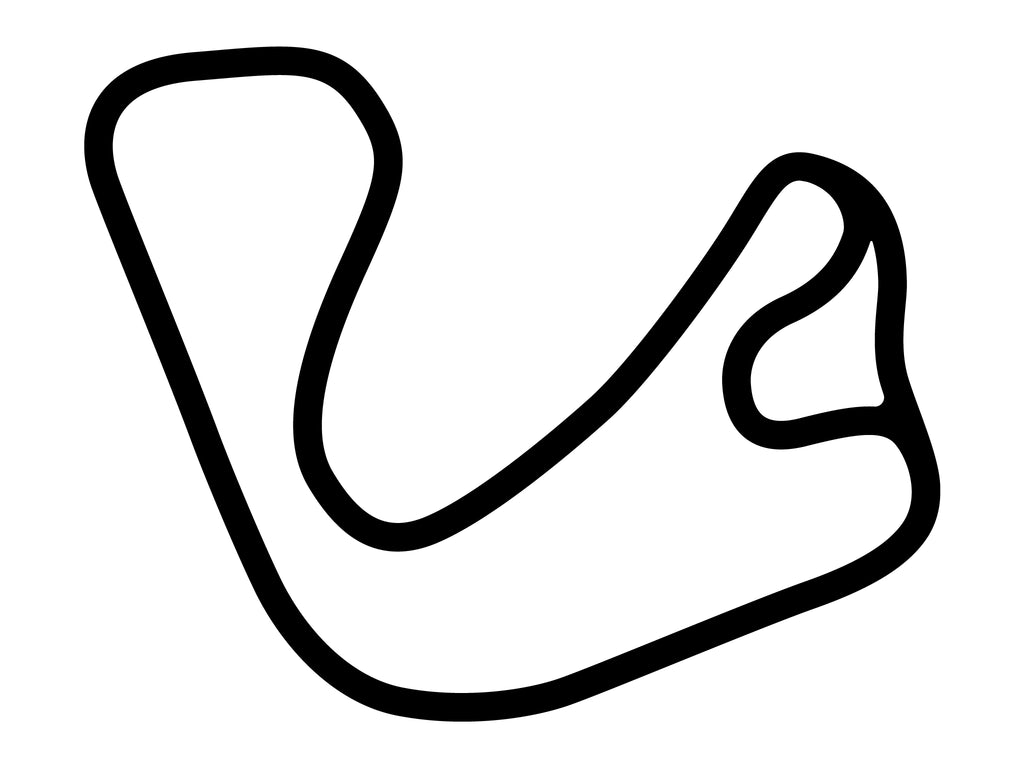 Shannonville Motorsport Park Nelson Circuit Decal - White - 5cm