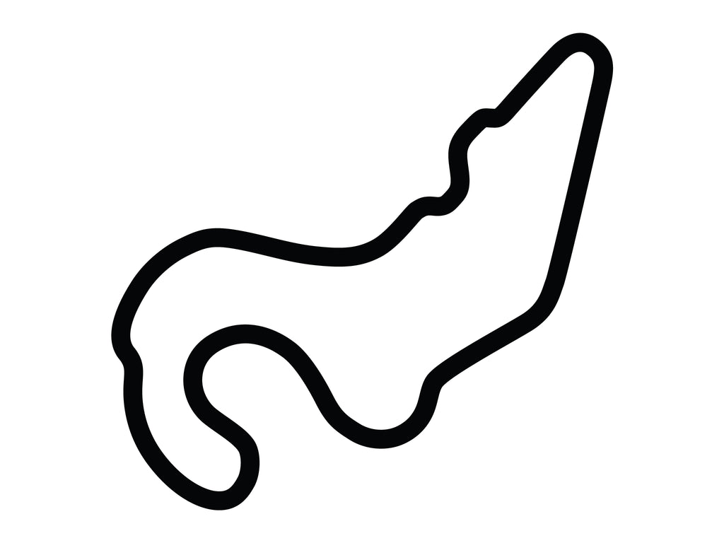 Las Vegas Motor Speedway North Course Decal - White - 5cm
