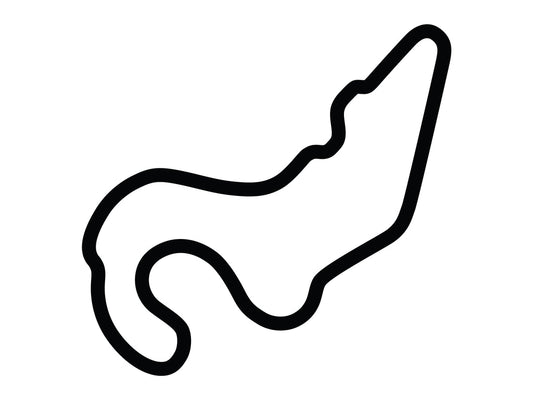 Las Vegas Motor Speedway North Course Decal - White - 5cm