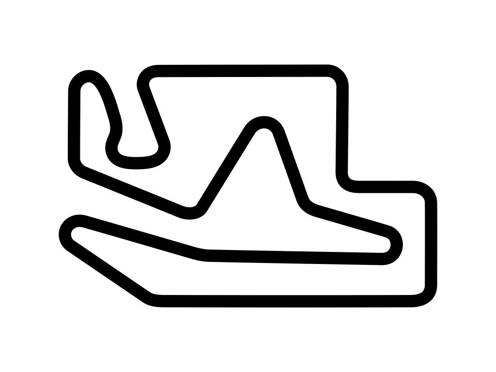 New Castle Motorsports Park Decal - White - 5cm