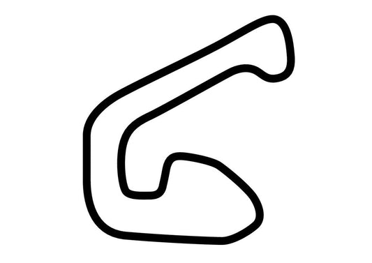 Nikko Circuit Decal - White - 5cm