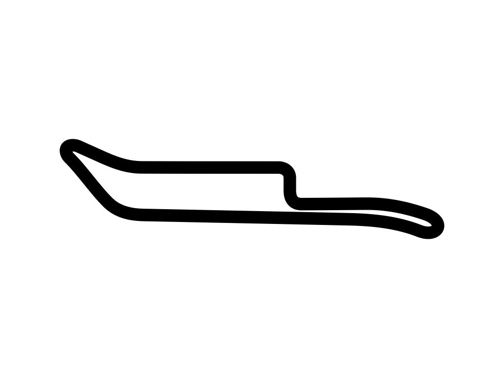 Norisring Street Circuit Decal - White - 5cm