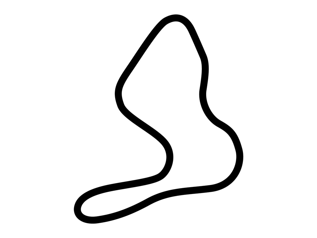 Inde Motorsports Ranch North Course Decal - White - 5cm