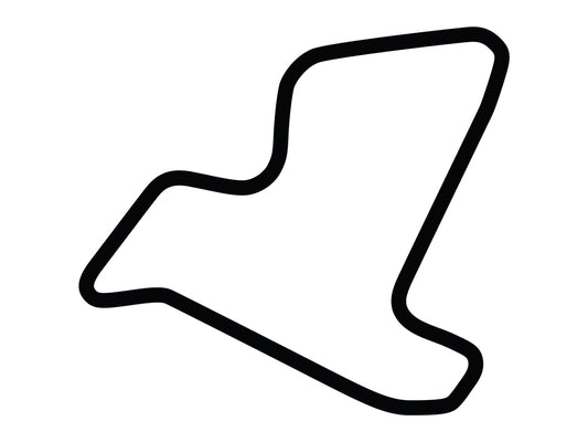Autobahn Country Club North Circuit Decal - White - 5cm
