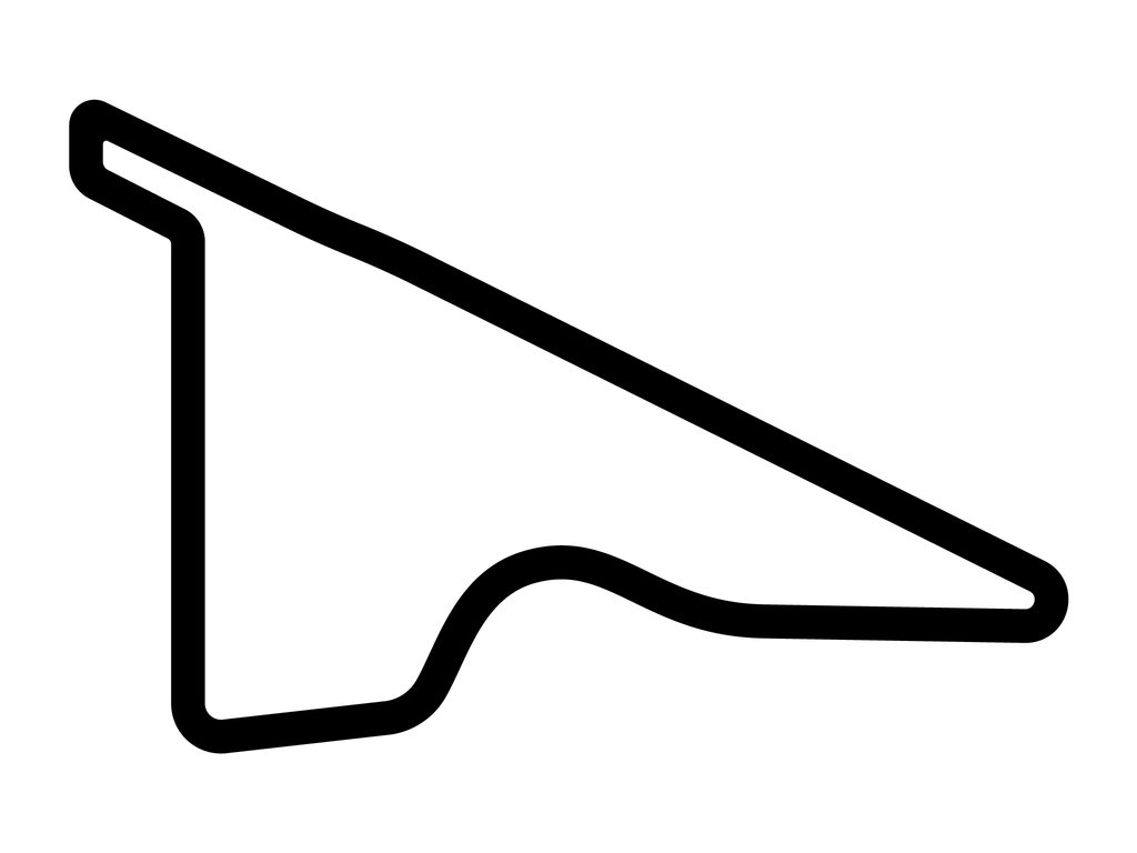 Yas Marina North Circuit Decal - White - 5cm