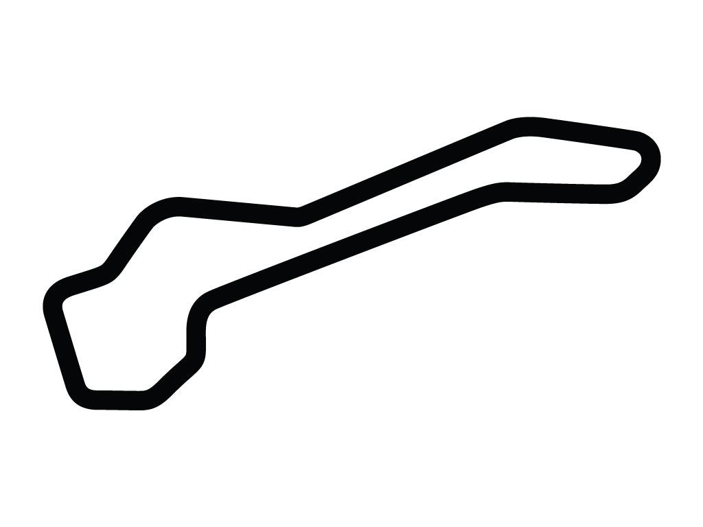 Pittsburgh International Race Complex North Course Decal - White - 5cm