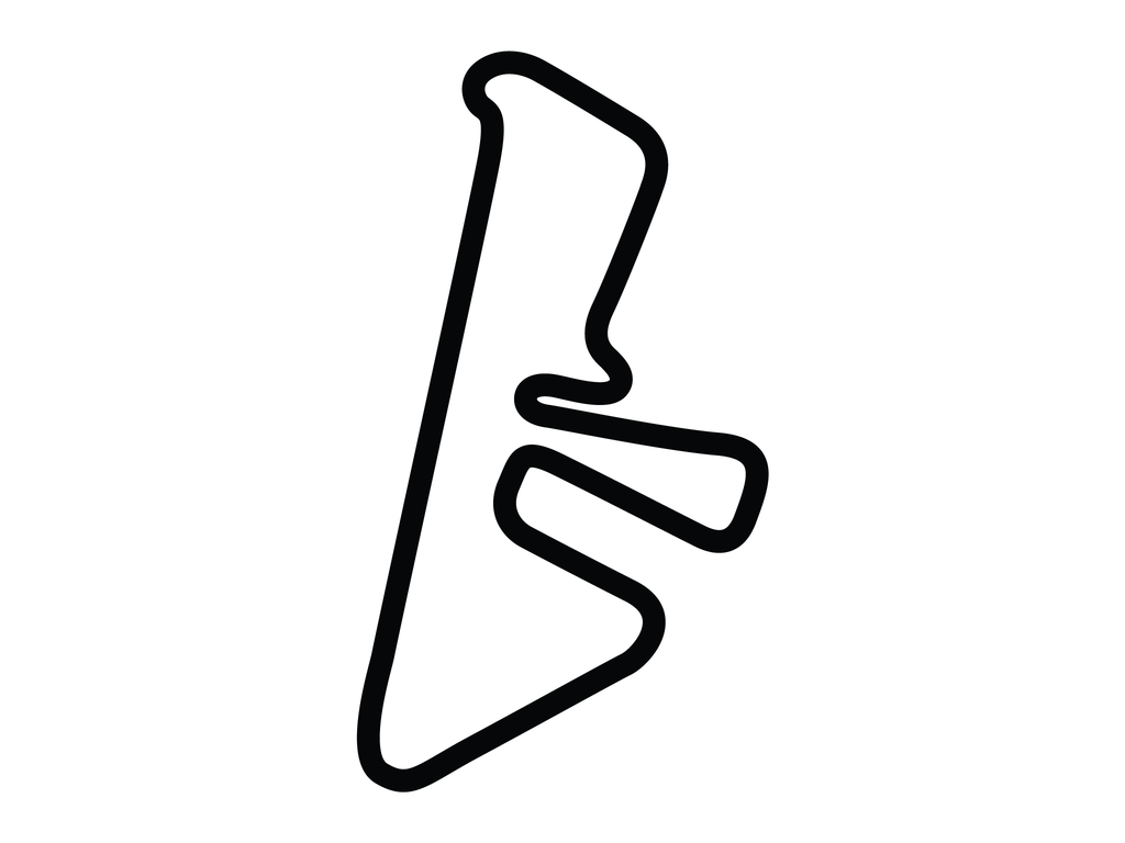 Oakland Valley Race Park Decal - White - 5cm