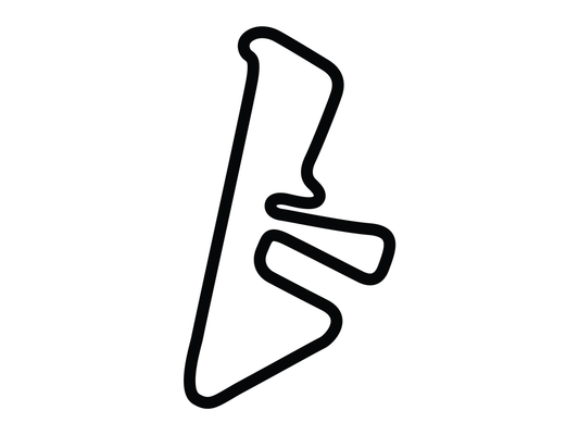 Oakland Valley Race Park Decal - White - 5cm