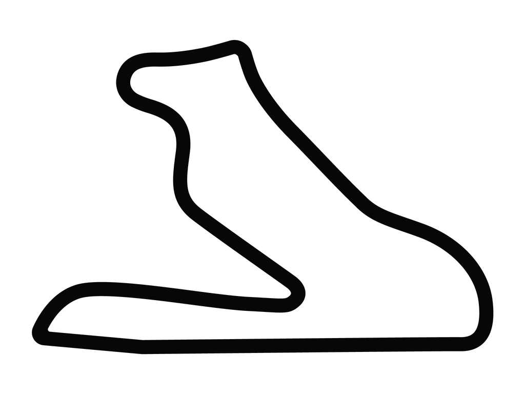 Bahrain International Circuit Oasis Course Decal - White - 5cm