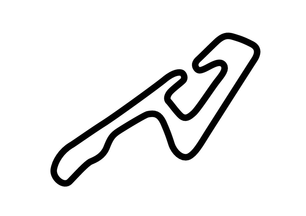 Okayama International Circuit Decal - White - 5cm