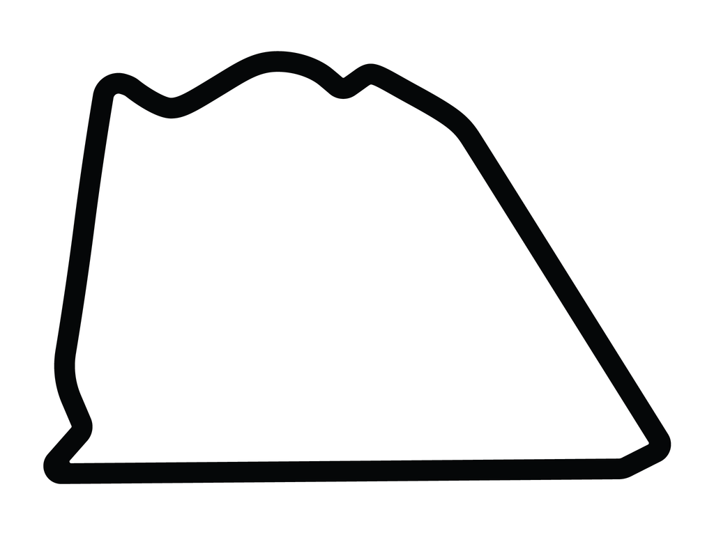 Bahrain International Circuit Outer Course Decal - White - 5cm