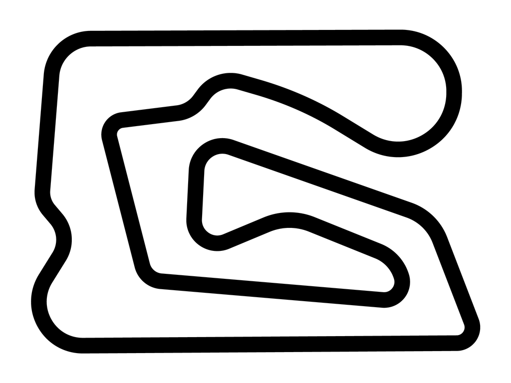 GoPro Motorplex Outer Course Decal - White - 5cm