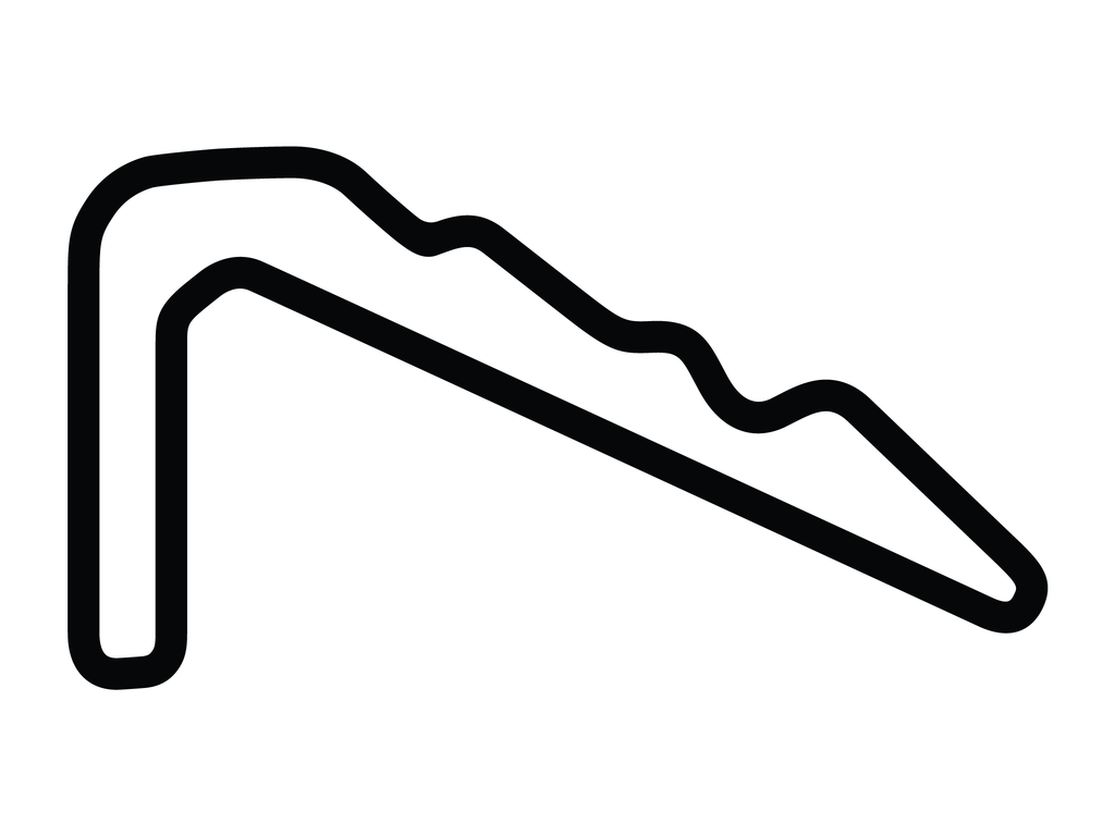 The Podium Club Short Outer Course Decal - White - 5cm