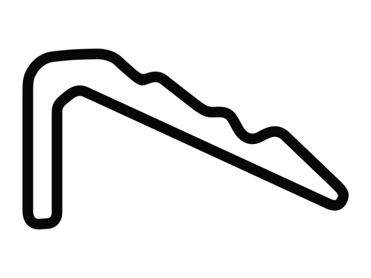 The Podium Club Short Outer Course Decal - White - 5cm