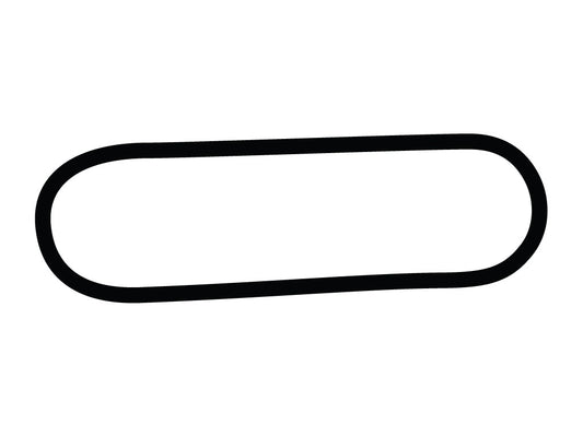 Mid-Ohio Oval Decal - White - 5cm