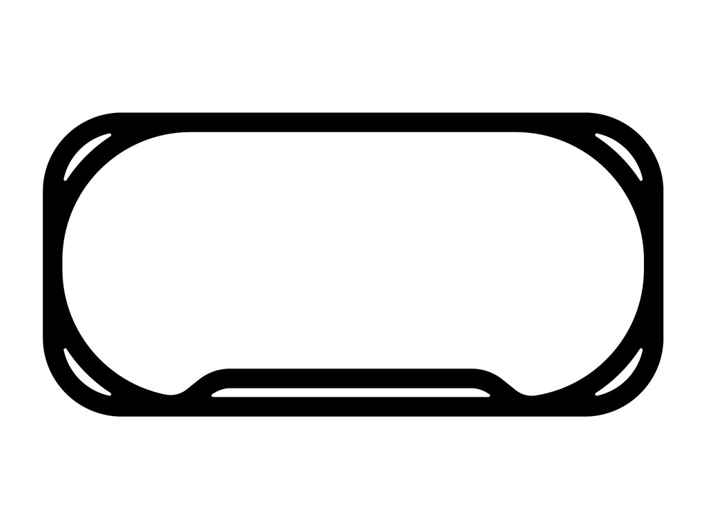 Indianapolis Motor Speedway Oval Decal - White - 5cm