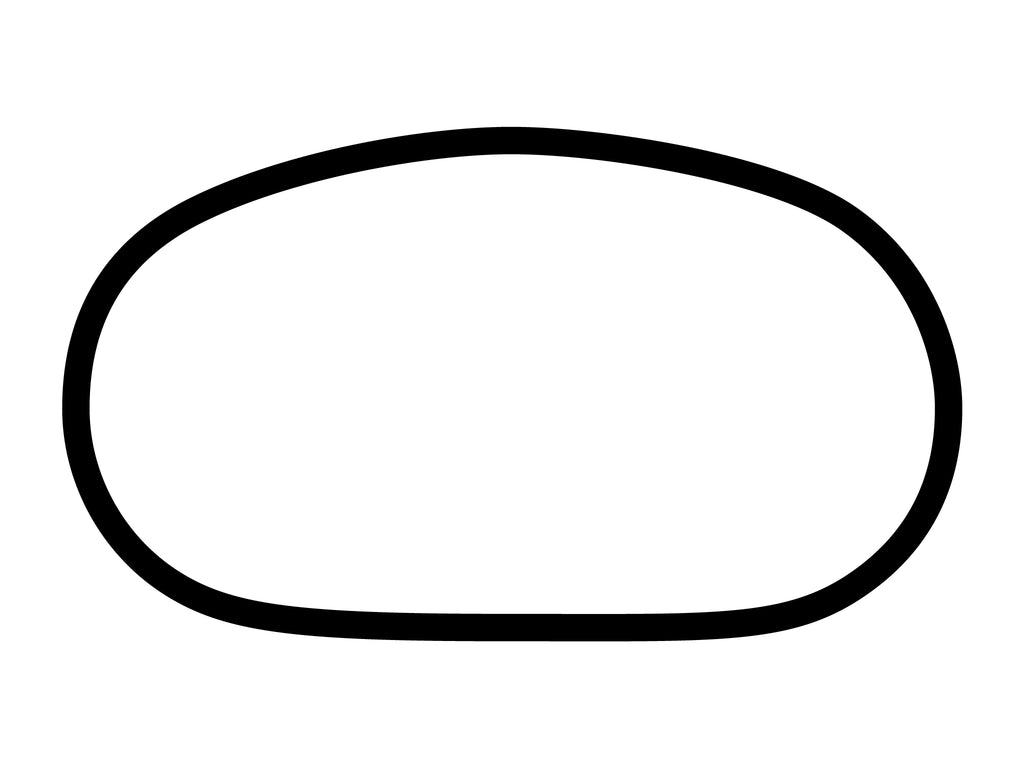 Pikes Peak International Raceway Oval Decal - White - 5cm