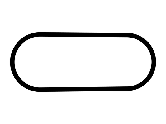 Autódromo de EcoCentro Quéretaro Oval Circuit Decal - White - 5cm