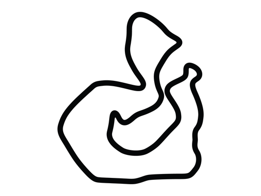 Ozarks International Raceway Decal - White - 5cm