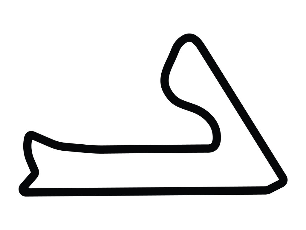 Bahrain International Circuit Paddock Course Decal - White - 5cm