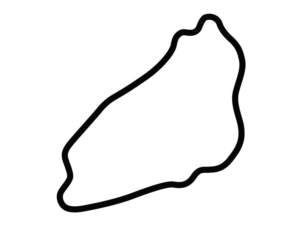 Virginia International Raceway Patriot Course Decal - White - 5cm