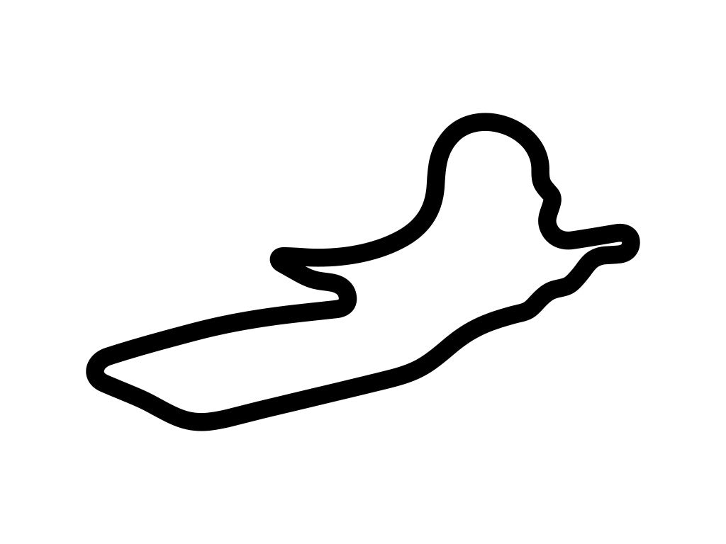Pau-Ville Circuit Decal - White - 5cm
