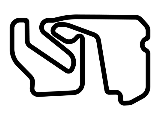 G2 Motorsports Park Perimeter Track Decal - White - 5cm