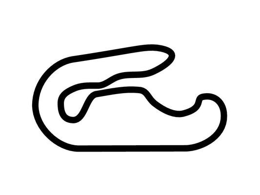 Phoenix International Raceway Road Course Decal - White - 5cm