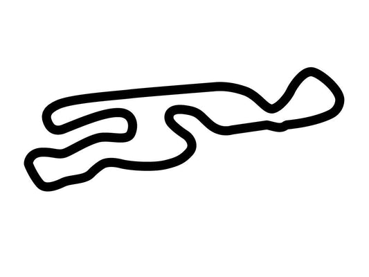 Pinarbasi Kart Track Izmir Decal - White - 5cm