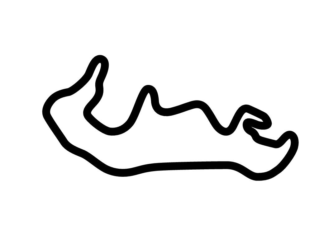 Pittsburgh Vintage Grand Prix Decal - White - 5cm